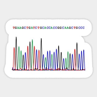 Sequencing Chromatogram Sticker